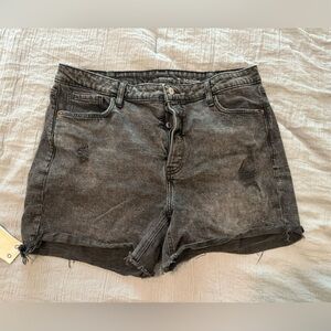 Women's Black Denim Shorts